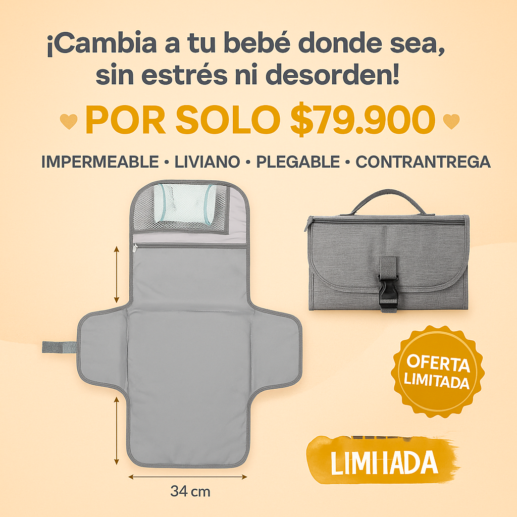 Porque cuidar a tu bebé no debería ser complicado - CAMBIADOR PAÑALES