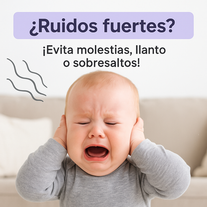 Dile adiós a los ruidos molestos, dale paz a tu bebé - AUDIFONOS CANCELACION DE RUIDO