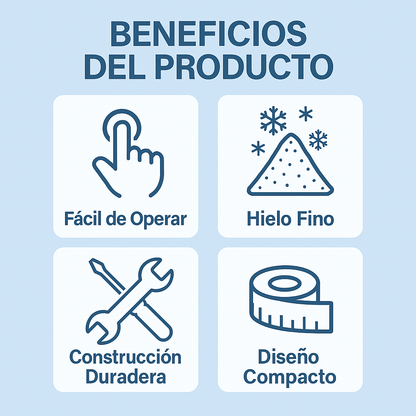 Tu Máquina Perfecta para Hielo Triturado -  MAQUINA TRITURADORA DE HIELO
