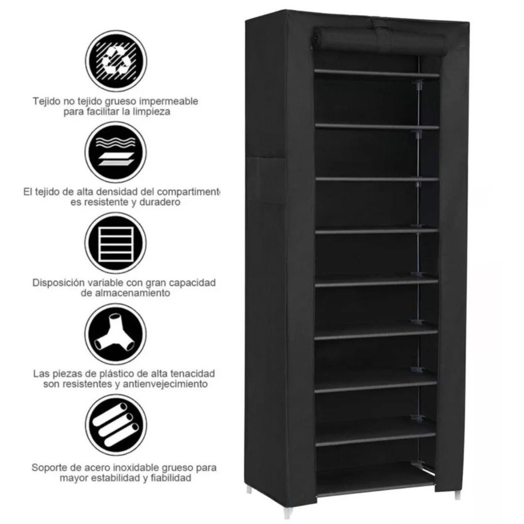 Zapatero 9 Niveles |  Organiza hasta 27 pares de zapatos y más…