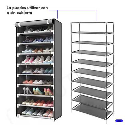 Zapatero 9 Niveles |  Organiza hasta 27 pares de zapatos y más…